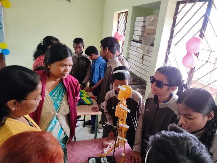 Science day at St. Michael's Blind School Ranchi, Jharkhand